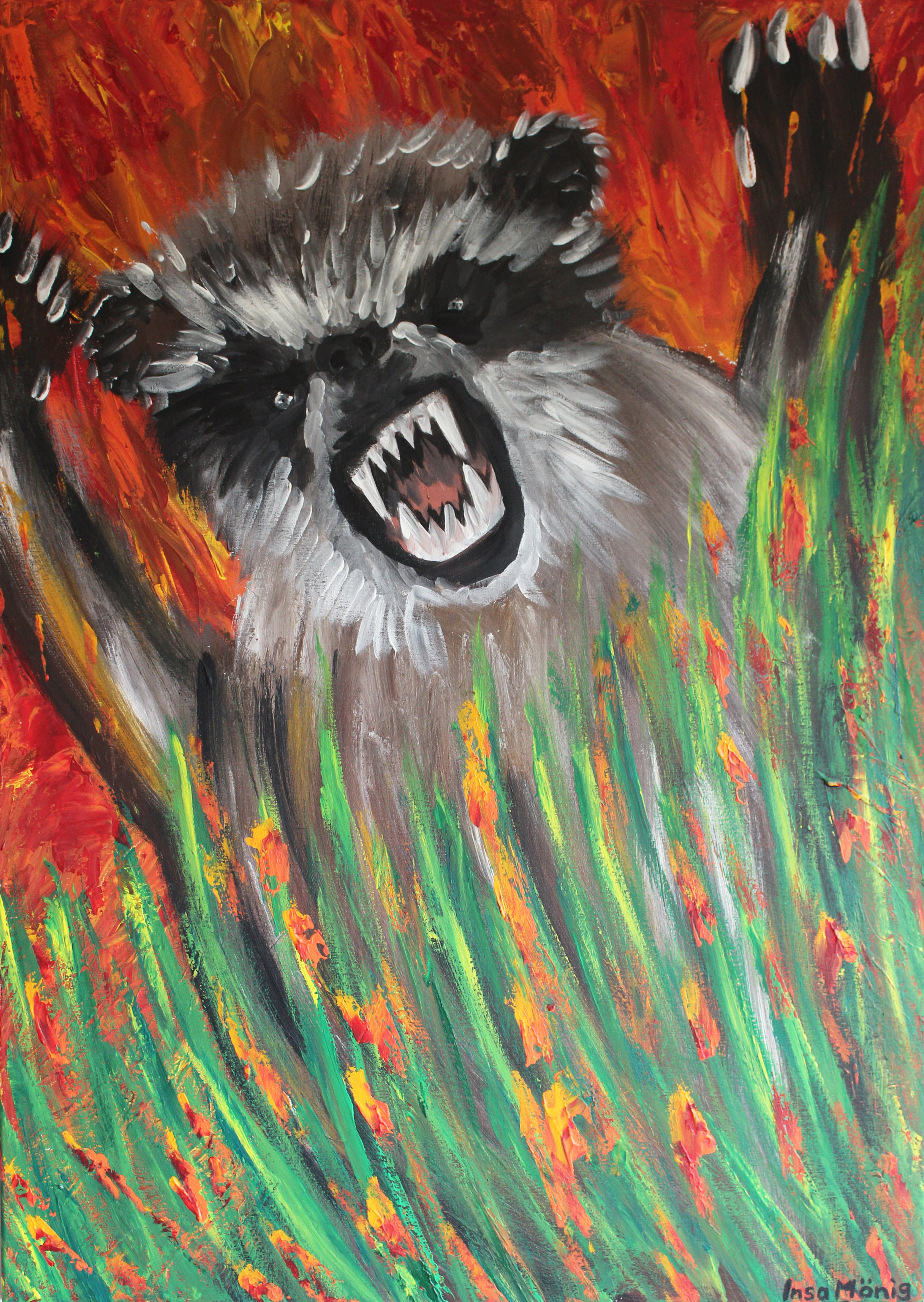 Brand, Acryl auf Leinwand,
70 cm x 100 cm